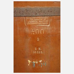 Großes Pflanzgefäß aus Industriesteinzeug