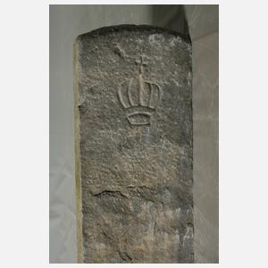 Drei sächsische Grenzsteine