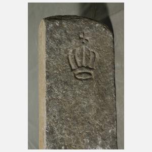 Drei sächsische Grenzsteine