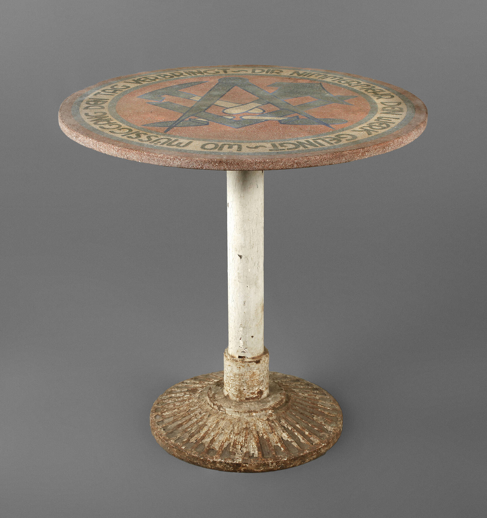 Gartentisch der Dachdeckerzunft