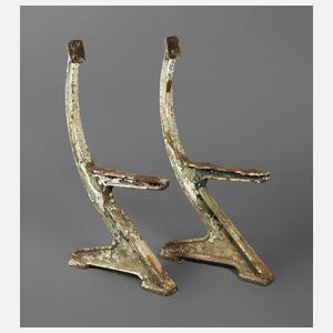 Paar Bankkonsolen Jugendstil