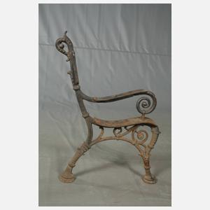 Paar Konsolen einer Gartenbank