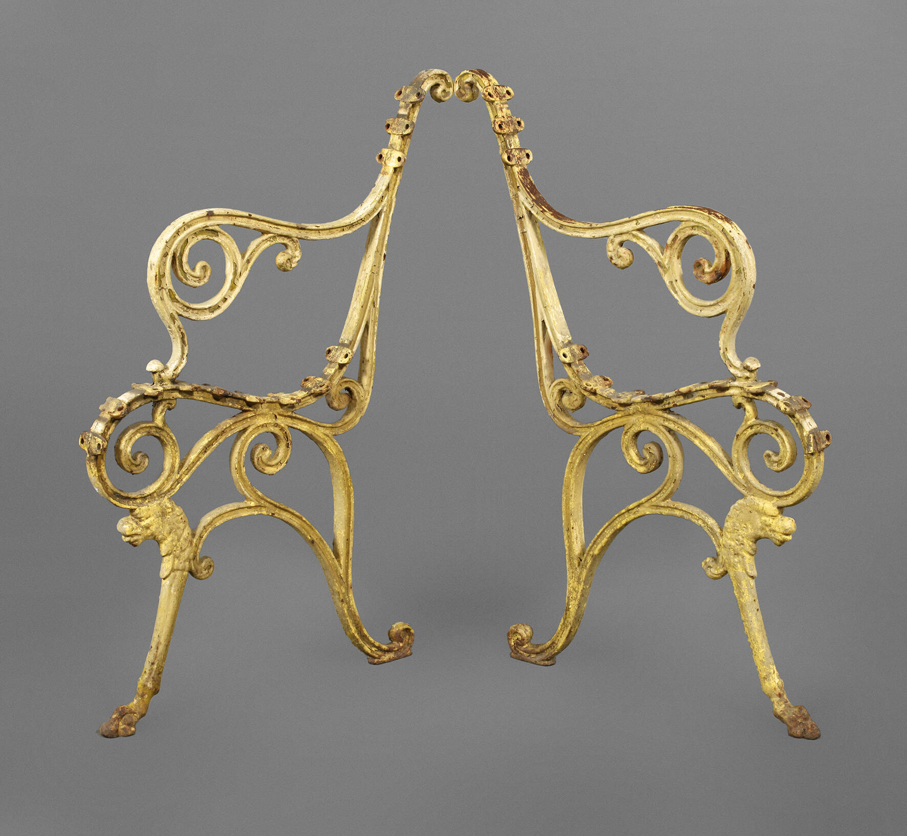 Gestell einer Gartenbank