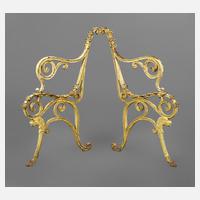 Gestell einer Gartenbank111