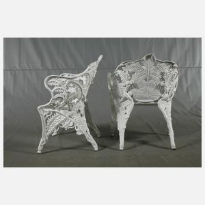 Paar Jugendstil-Gartensessel