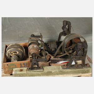 Drei Elektromotoren und Transmission