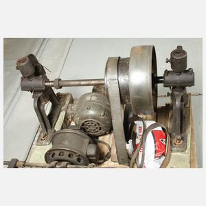 Drei Elektromotoren und Transmission