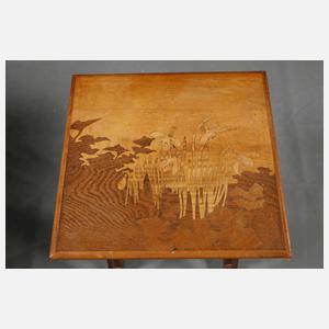 Vier Satztische Gallé