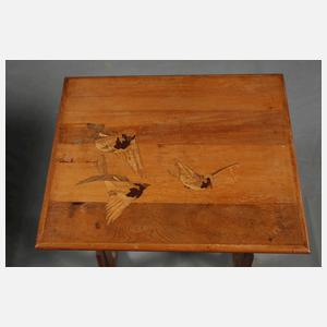 Vier Satztische Gallé