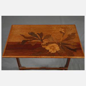 Vier Satztische Gallé