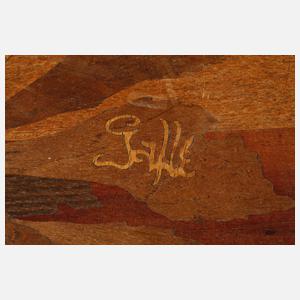 Vier Satztische Gallé