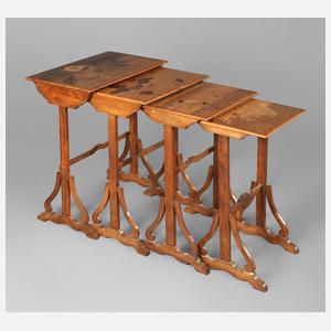 Vier Satztische Gallé