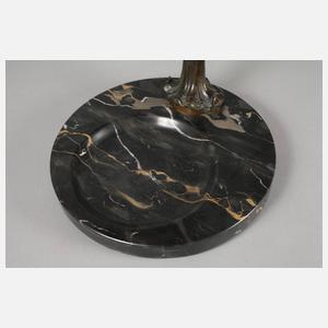 Figürliche Tischlampe mit Schirm Muller Frères