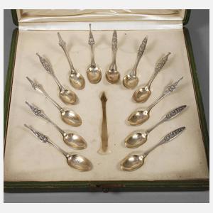 Silber zwölf Dessertlöffel