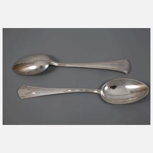 Peter Behrens zwölf Speiselöffel Silber