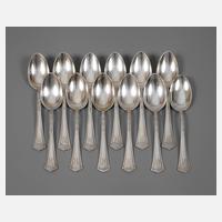 Peter Behrens zwölf Speiselöffel Silber111