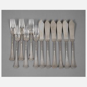 Peter Behrens Fischbesteck Silber