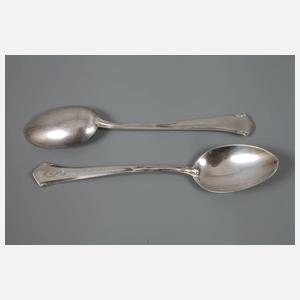 Peter Behrens sechs Mokkalöffel Silber