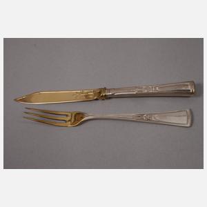 Silber Obstbesteck Jugendstil