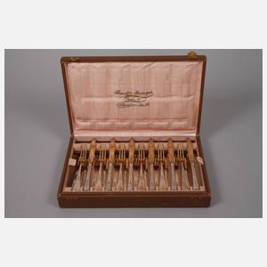 Silber Obstbesteck Jugendstil