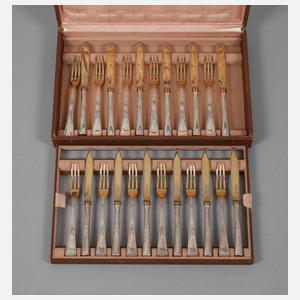 Silber Obstbesteck Jugendstil