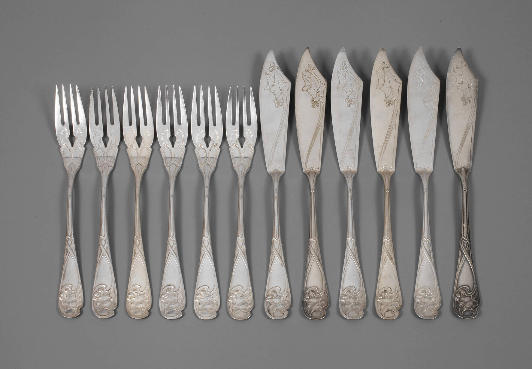 WMF Geislingen Fischbesteck Efeudekor