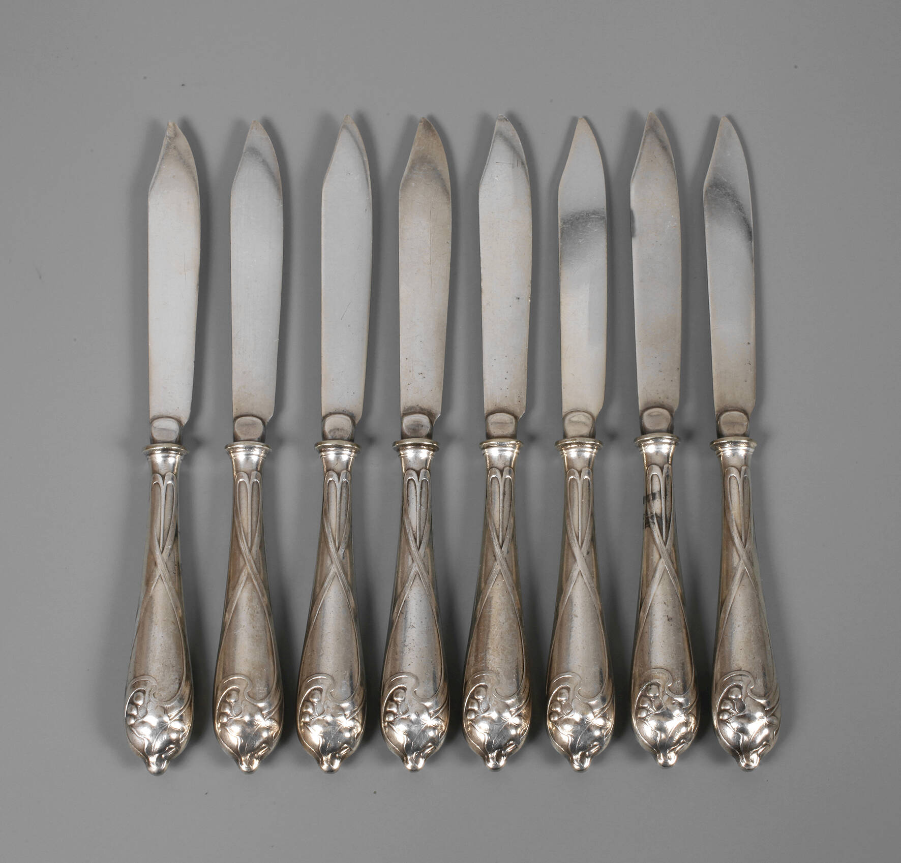 WMF Geislingen acht Obstmesser Efeudekor