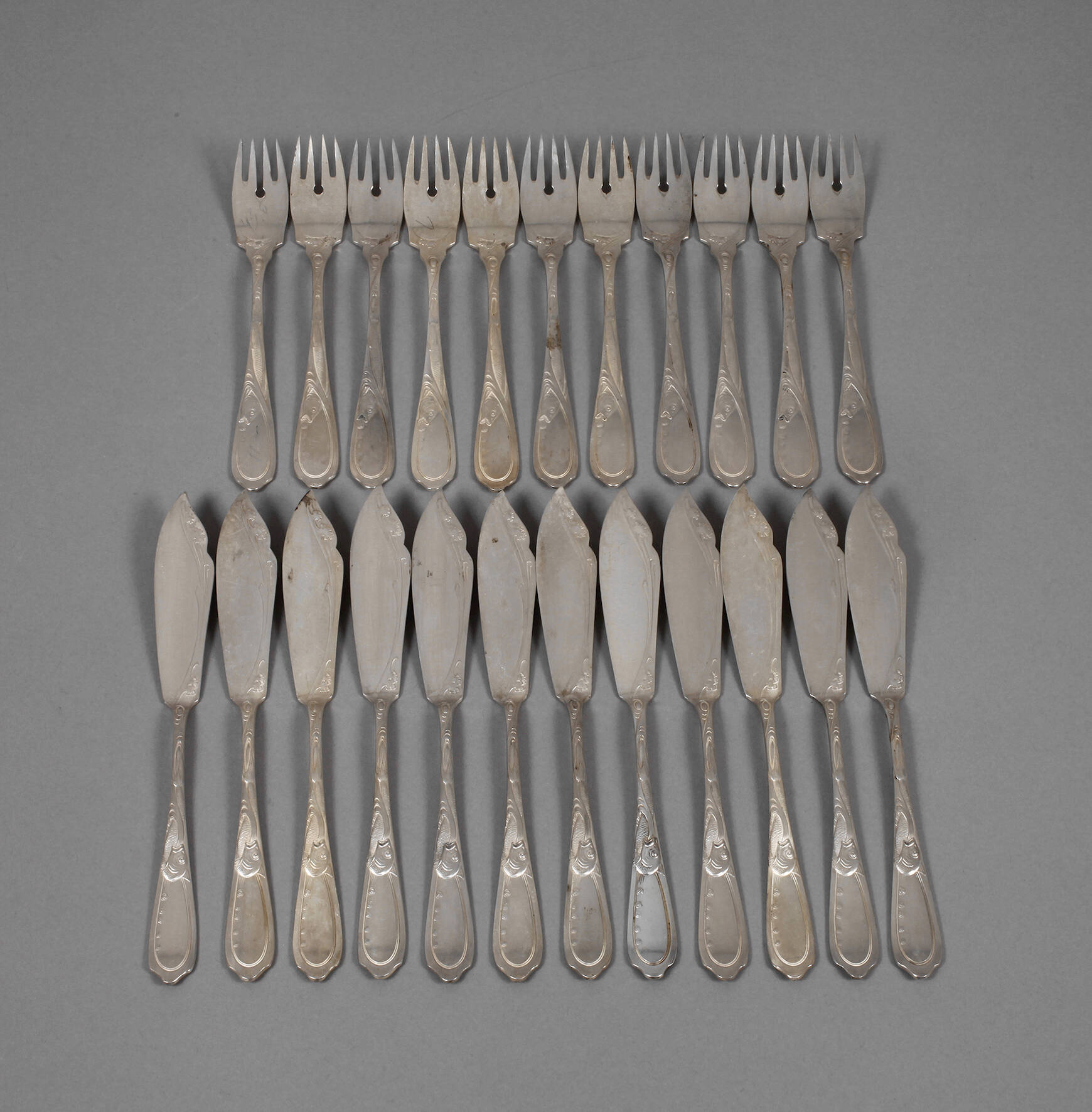 Fischbesteck Jugendstil