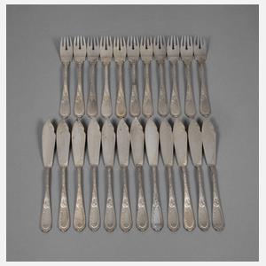 Fischbesteck Jugendstil