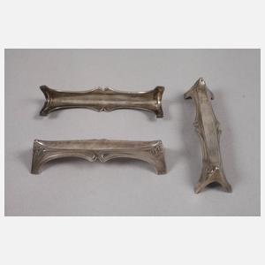 WMF Geislingen zwölf Messerbänkchen Efeudekor