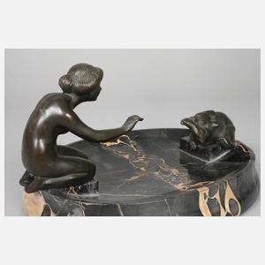 Figürliche Visitenkartenschale