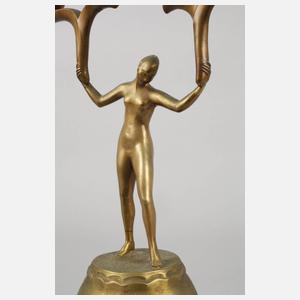 Figürlicher Leuchter Bronze