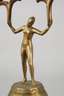 Figürlicher Leuchter Bronze