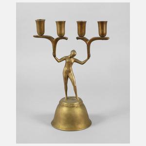 Figürlicher Leuchter Bronze