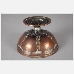 Kleine Jugendstil-Fußschale Kupfer