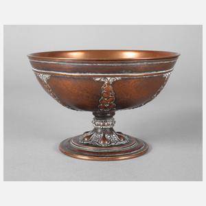 Kleine Jugendstil-Fußschale Kupfer