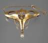 Goldbrosche Jugendstil