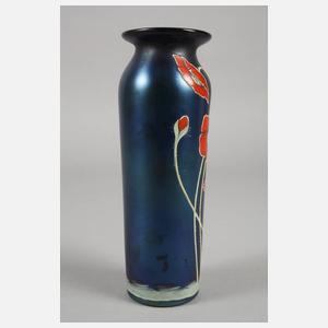 Poschinger Vase Mohndekor