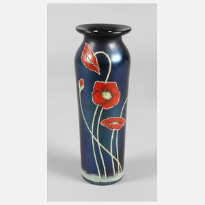 Poschinger Vase Mohndekor