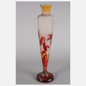 Émile Gallé große Ätzglasvase