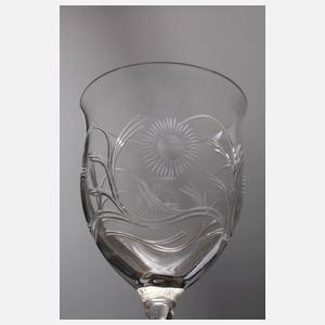 Fünf Stängelgläser