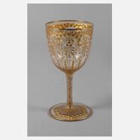Trinkglas mit opulentem Golddekor111