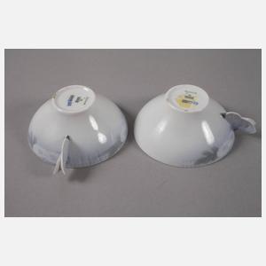 Kopenhagen zwei Teetassen und ein Teller