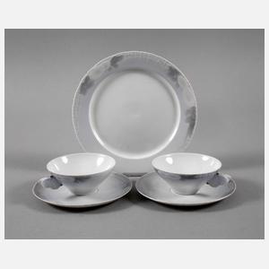 Kopenhagen zwei Teetassen und ein Teller