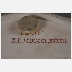 KPM Berlin Tablett mit Weichmalerei