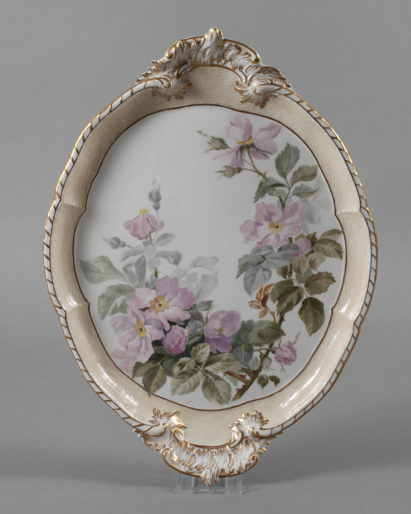 KPM Berlin Tablett mit Weichmalerei