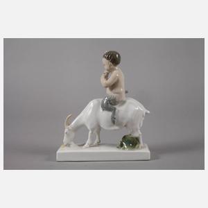 Meissen "Faun auf Ziege"