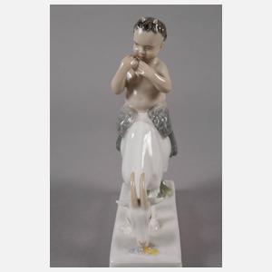 Meissen "Faun auf Ziege"