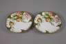 Nymphenburg Paar Obstteller mit Weichmalerei