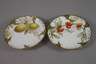 Nymphenburg Paar Obstteller mit Weichmalerei
